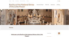 Desktop Screenshot of littleflowerbasilica.org