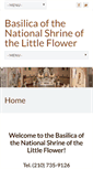 Mobile Screenshot of littleflowerbasilica.org